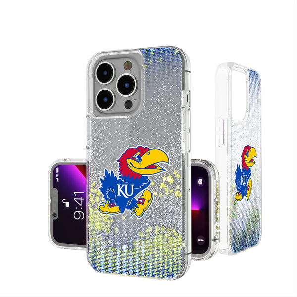 University of Kansas Jayhawks Linen iPhone Glitter Phone Case