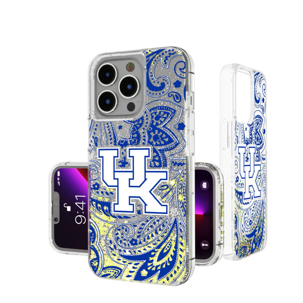 University of Kentucky Wildcats Paisley iPhone Glitter Phone Case