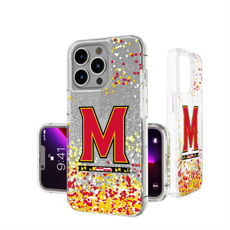 University of Maryland Terrapins Confetti iPhone Glitter Phone Case