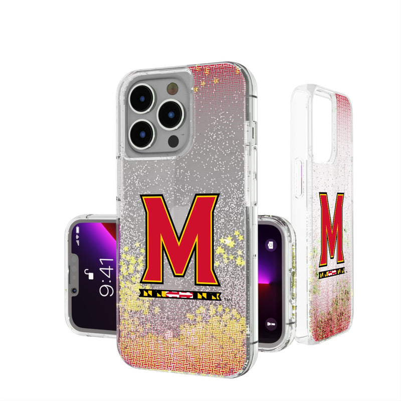 University of Maryland Terrapins Linen iPhone Glitter Phone Case