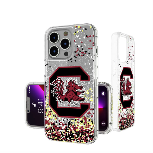 University of South Carolina Gamecocks Confetti iPhone Glitter Phone Case