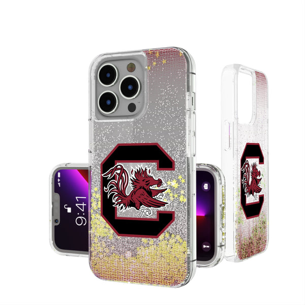 University of South Carolina Gamecocks Linen iPhone Glitter Phone Case