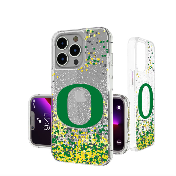 University of Oregon Ducks Confetti iPhone Glitter Phone Case