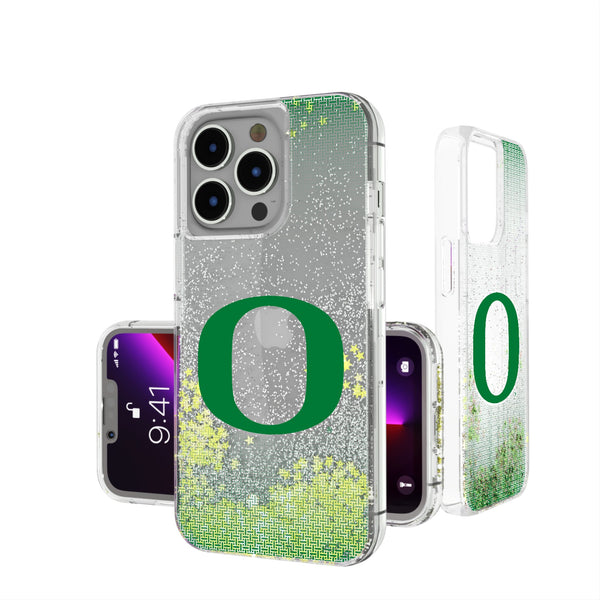 University of Oregon Ducks Linen iPhone Glitter Phone Case