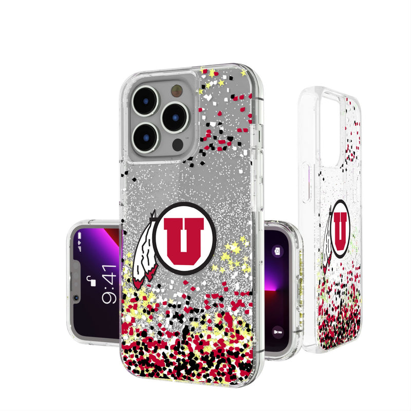 University of Utah Utes Confetti iPhone Glitter Phone Case