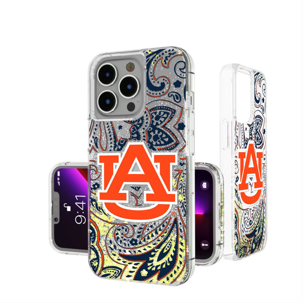 University of Auburn Tigers Paisley iPhone Glitter Phone Case