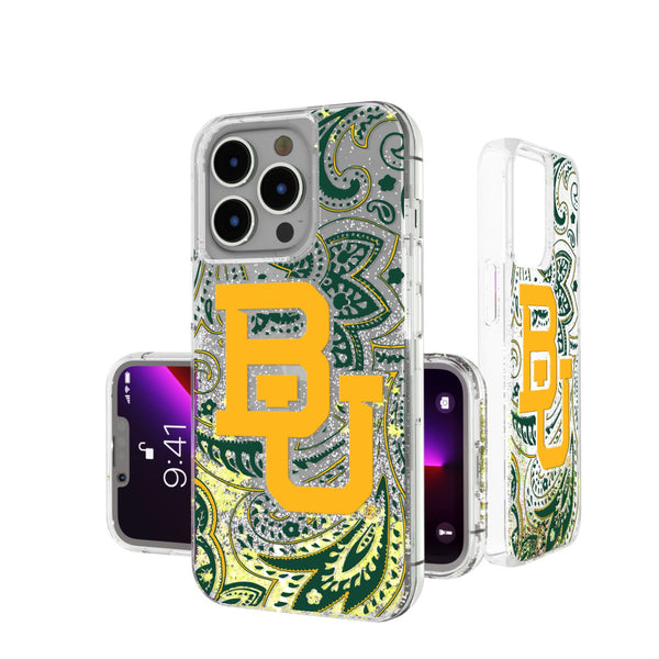 Baylor University Bears Paisley iPhone Glitter Phone Case