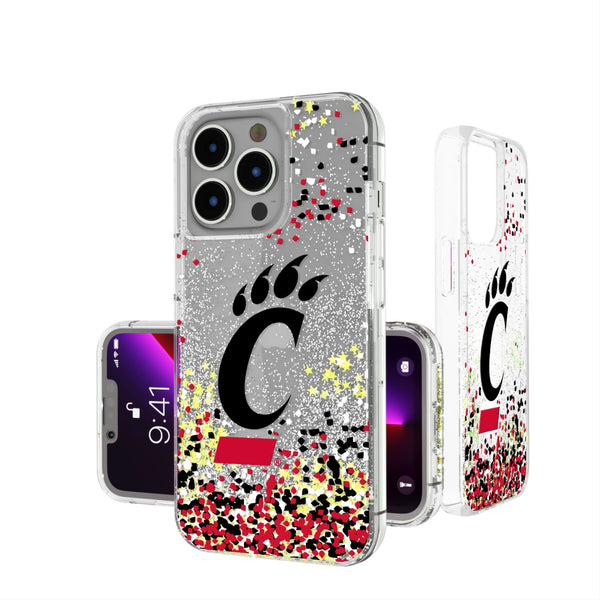 University of Cincinnati Bearcats Confetti iPhone Glitter Phone Case