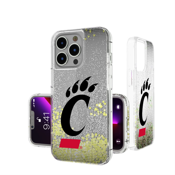 University of Cincinnati Bearcats Linen iPhone Glitter Phone Case