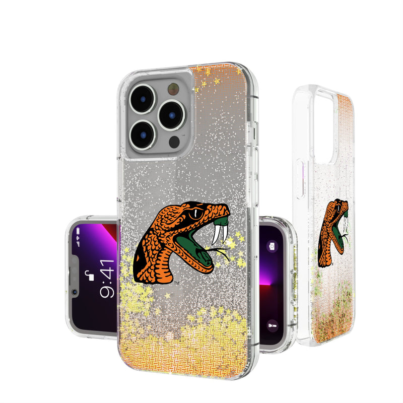 Florida A&M University Rattlers Linen iPhone Glitter Phone Case