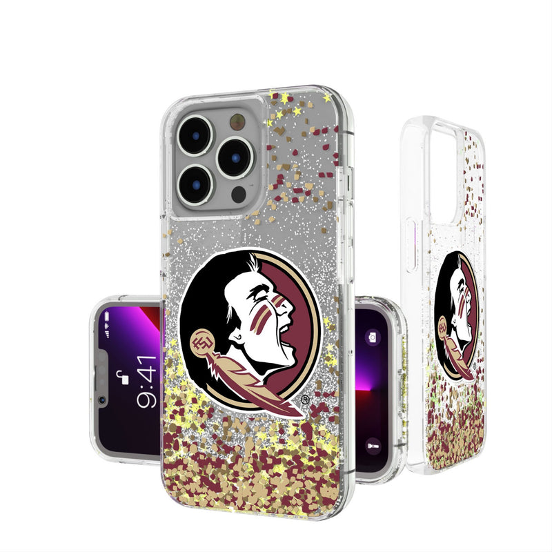 Florida State University Seminoles Confetti iPhone Glitter Phone Case