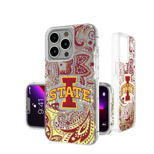 Iowa State University Cyclones Paisley iPhone Glitter Phone Case