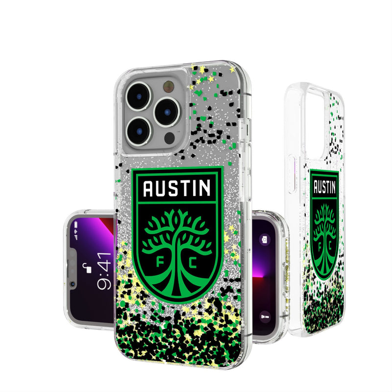 Austin FC  Confetti iPhone Glitter Phone Case