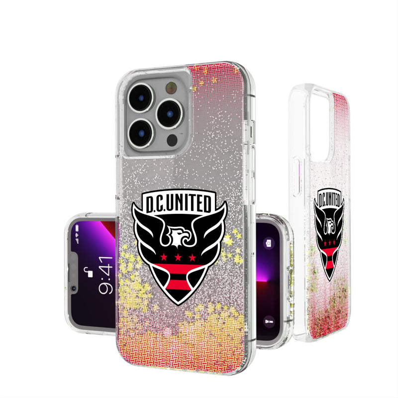 DC United  Linen iPhone Glitter Phone Case