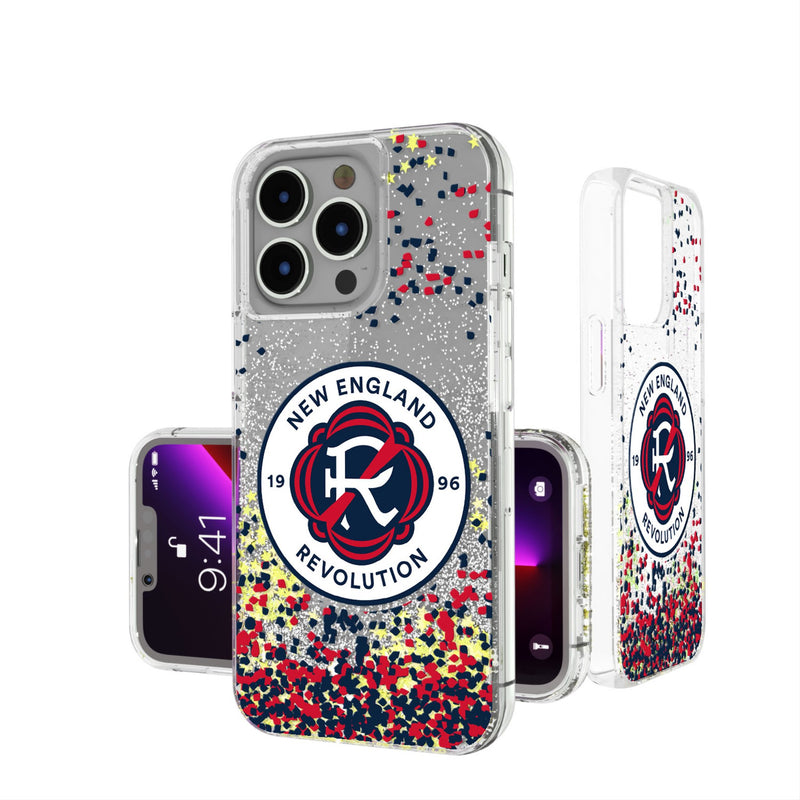 New England Revolution  Confetti iPhone Glitter Phone Case