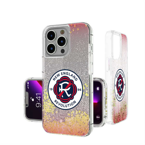 New England Revolution  Linen iPhone Glitter Phone Case