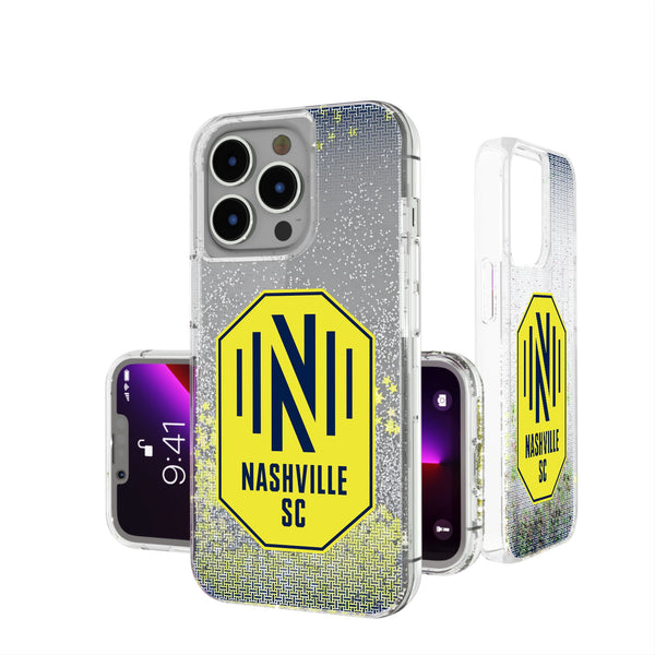 Nashville SC  Linen iPhone Glitter Phone Case