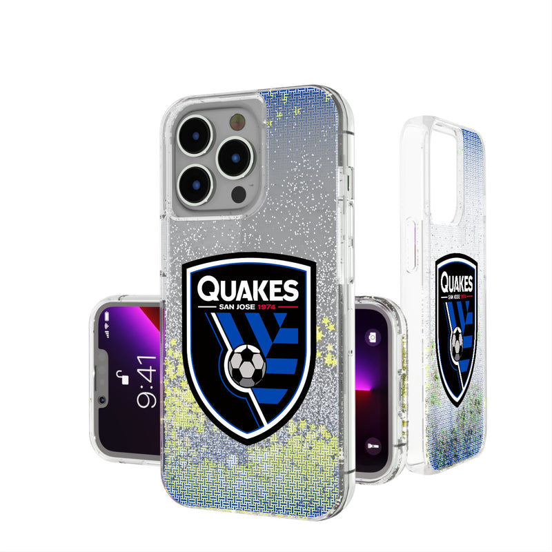 San Jose Earthquakes   Linen iPhone Glitter Phone Case