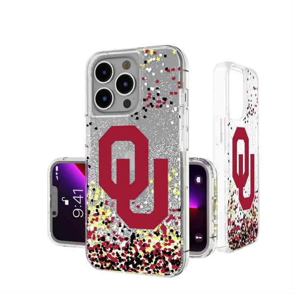 University of Oklahoma Sooners Confetti iPhone Glitter Phone Case