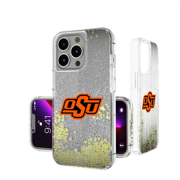 Oklahoma State University Cowboys Linen iPhone Glitter Phone Case