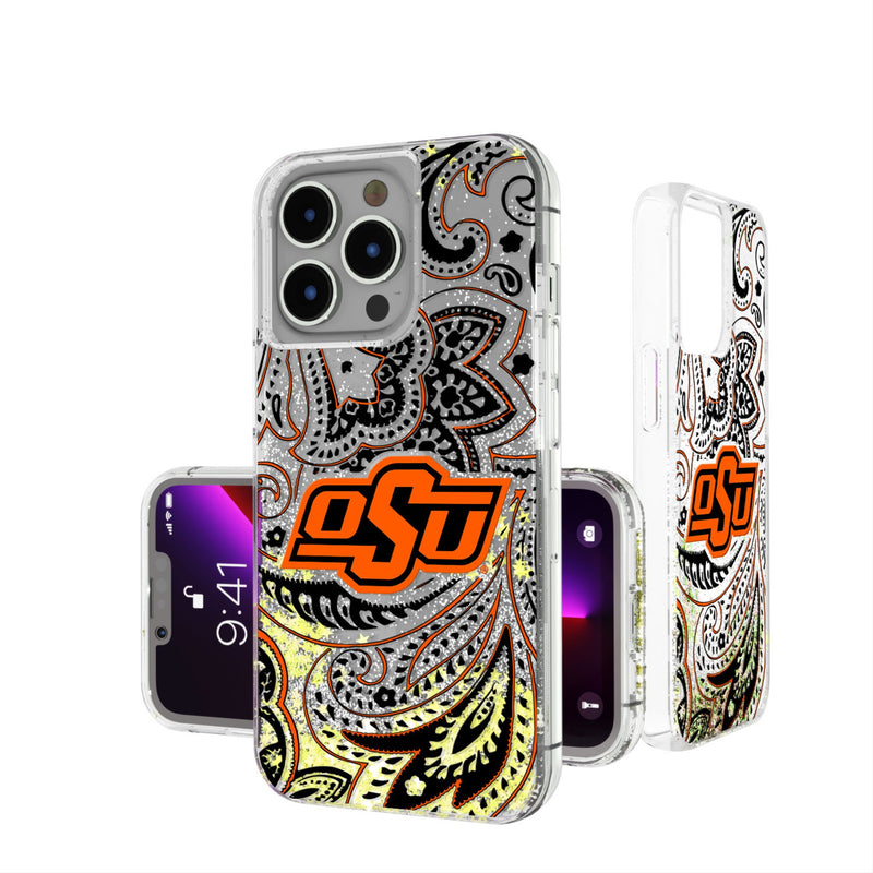 Oklahoma State University Cowboys Paisley iPhone Glitter Phone Case