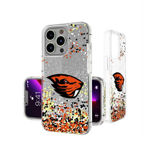 Oregon State University Beavers Confetti iPhone Glitter Phone Case