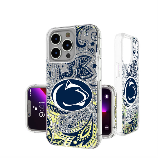 Pennsylvania State University Nittany Lions Paisley iPhone Glitter Phone Case