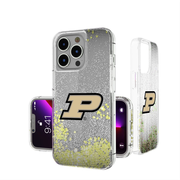 Purdue University Boilermakers Linen iPhone Glitter Phone Case