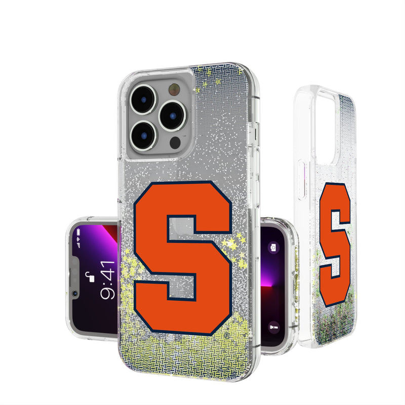 Syracuse University Orange Linen iPhone Glitter Phone Case