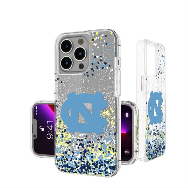 University of North Carolina Tar Heels Confetti iPhone Glitter Phone Case