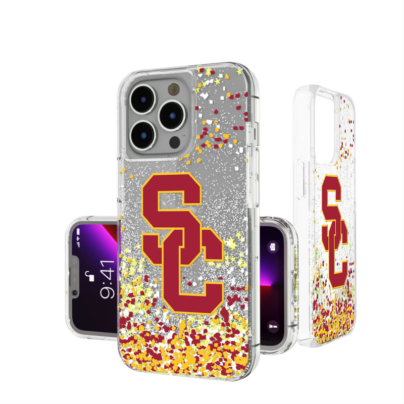 University of Southern California Trojans Confetti iPhone Glitter Phone Case