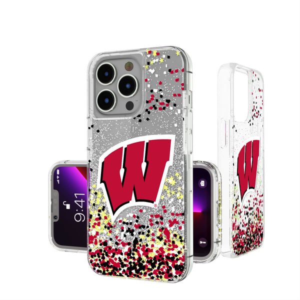 University of Wisconsin Badgers Confetti iPhone Glitter Phone Case