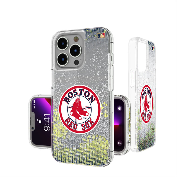 Boston Red Sox 1976-2008 - Cooperstown Collection Linen iPhone Glitter Phone Case