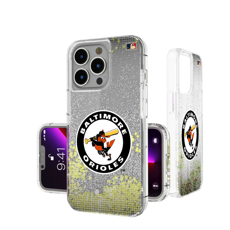 Baltimore Orioles 1966-1969 - Cooperstown Collection Linen iPhone Glitter Phone Case