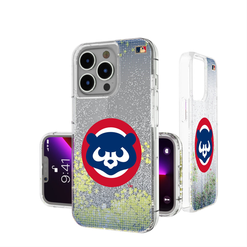 Chicago Cubs Home 1979-1993 - Cooperstown Collection Linen iPhone Glitter Phone Case