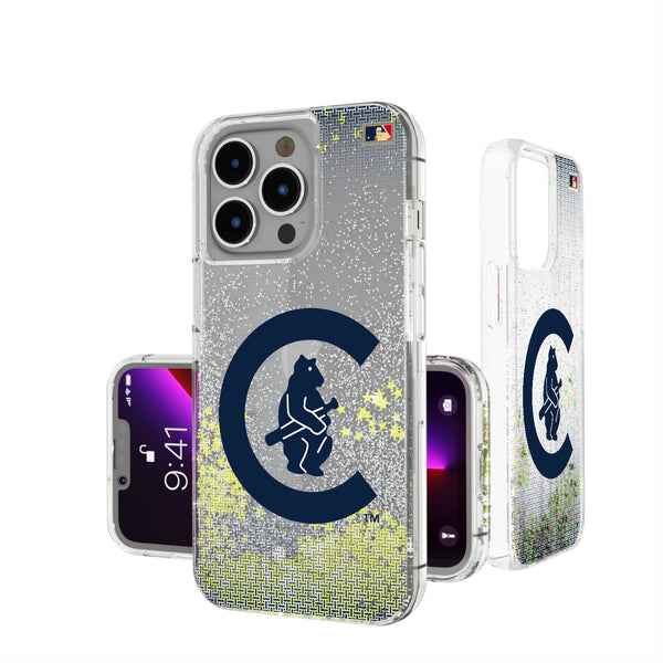 Chicago Cubs 1911-1912 - Cooperstown Collection Linen iPhone Glitter Phone Case