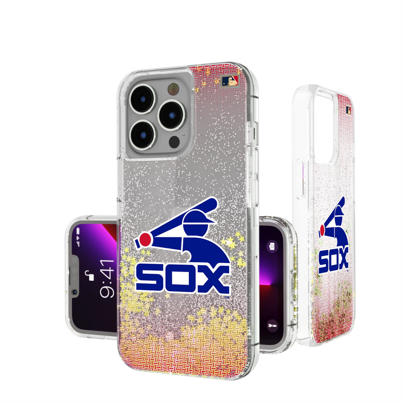 Chicago White Sox 1976-1981 - Cooperstown Collection Linen iPhone Glitter Phone Case