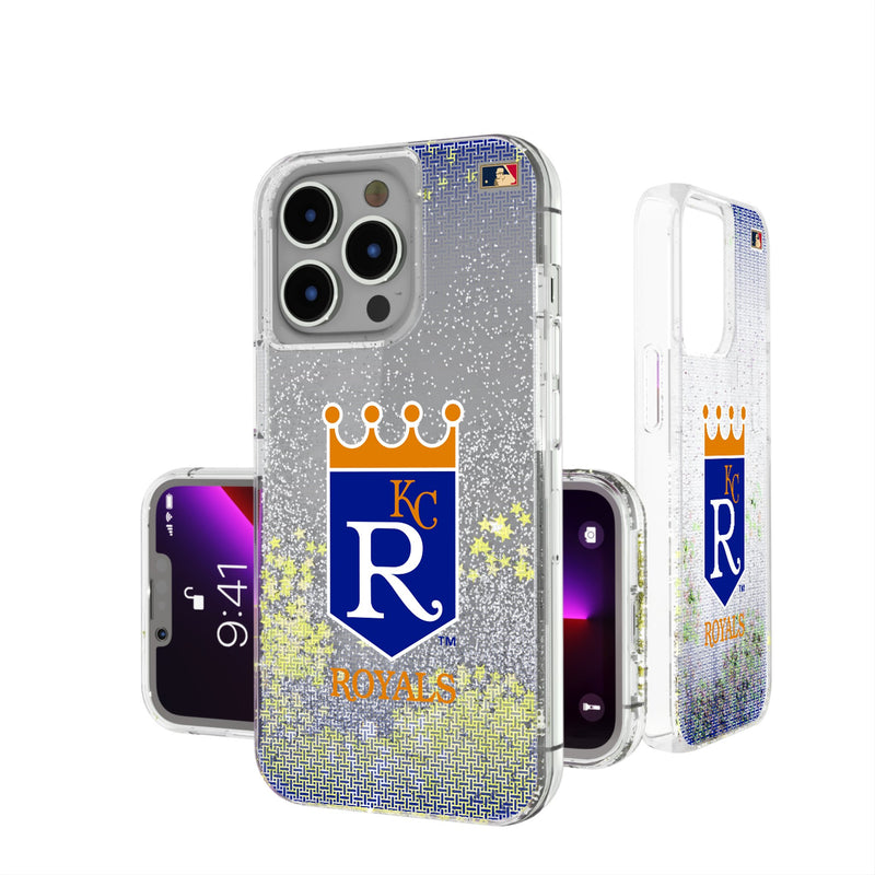 Kansas City Royals 1969-1978 - Cooperstown Collection Linen iPhone Glitter Phone Case