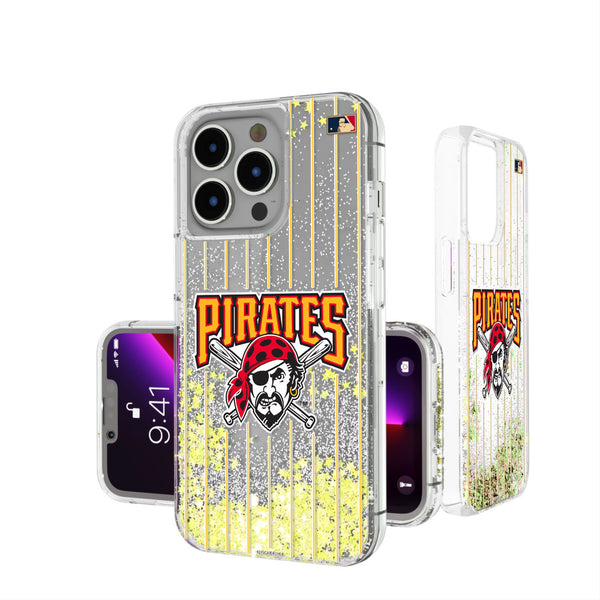 Pittsburgh Pirates 1997-2013 - Cooperstown Collection Pinstripe iPhone Glitter Phone Case