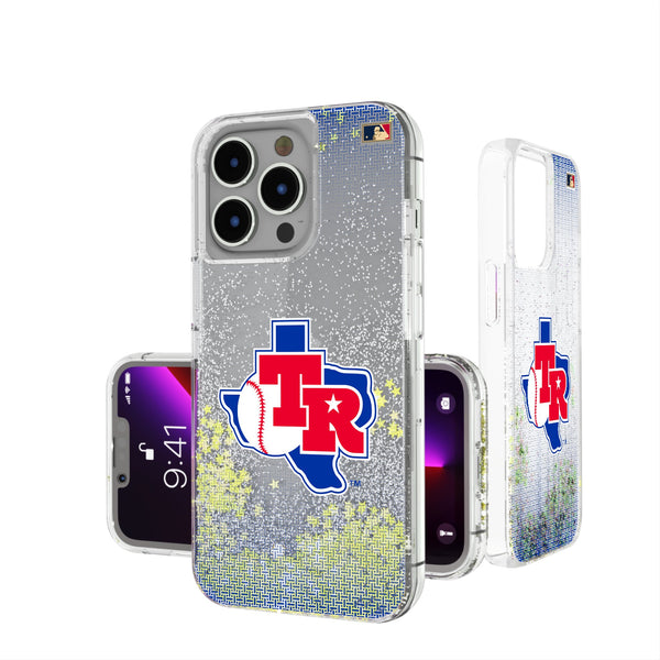 Texas Rangers 1981-1983 - Cooperstown Collection Linen iPhone Glitter Phone Case