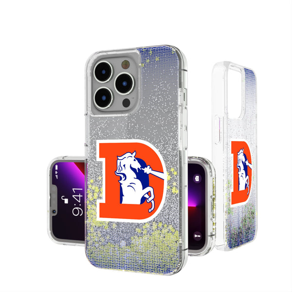 Denver Broncos 1993-1996 Historic Collection Linen iPhone Glitter Phone Case