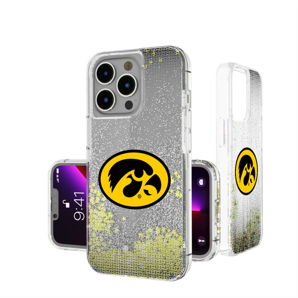 University of Iowa Hawkeyes Linen iPhone Glitter Phone Case