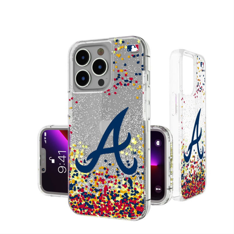 Atlanta Braves Confetti iPhone Glitter Phone Case