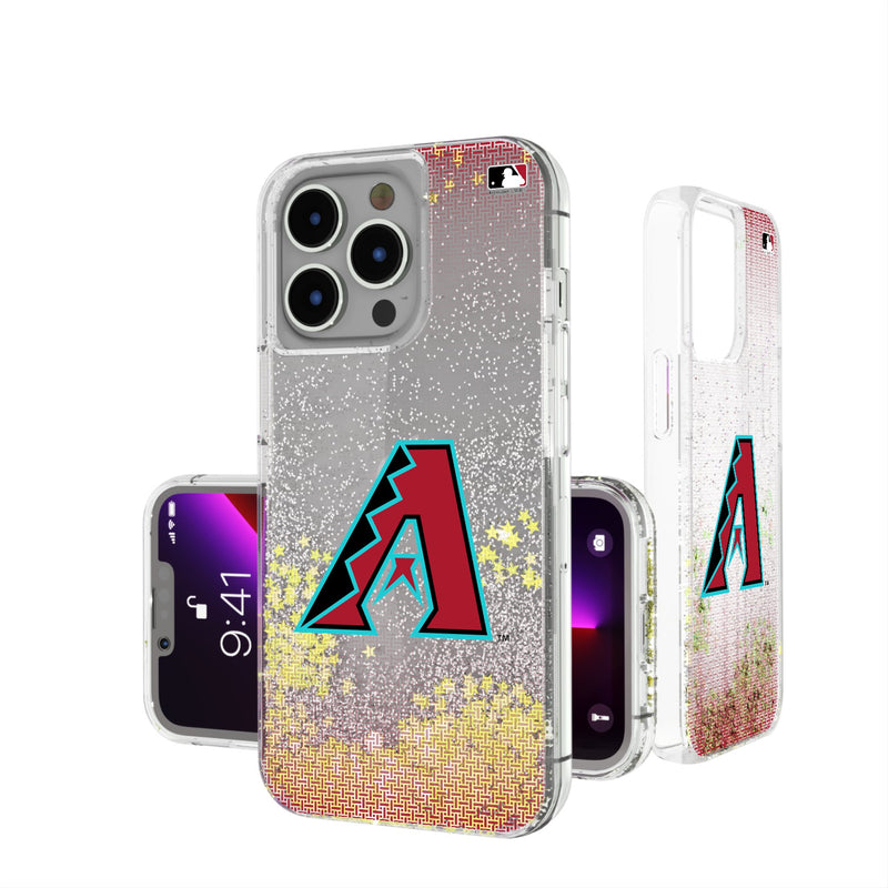 Arizona Diamondbacks Linen iPhone Glitter Phone Case