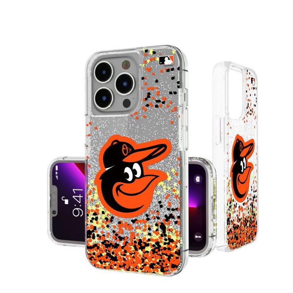 Baltimore Orioles Confetti iPhone Glitter Phone Case