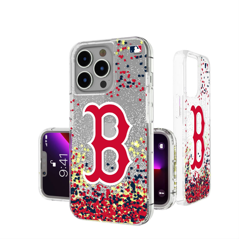 Boston Red Sox Confetti iPhone Glitter Phone Case