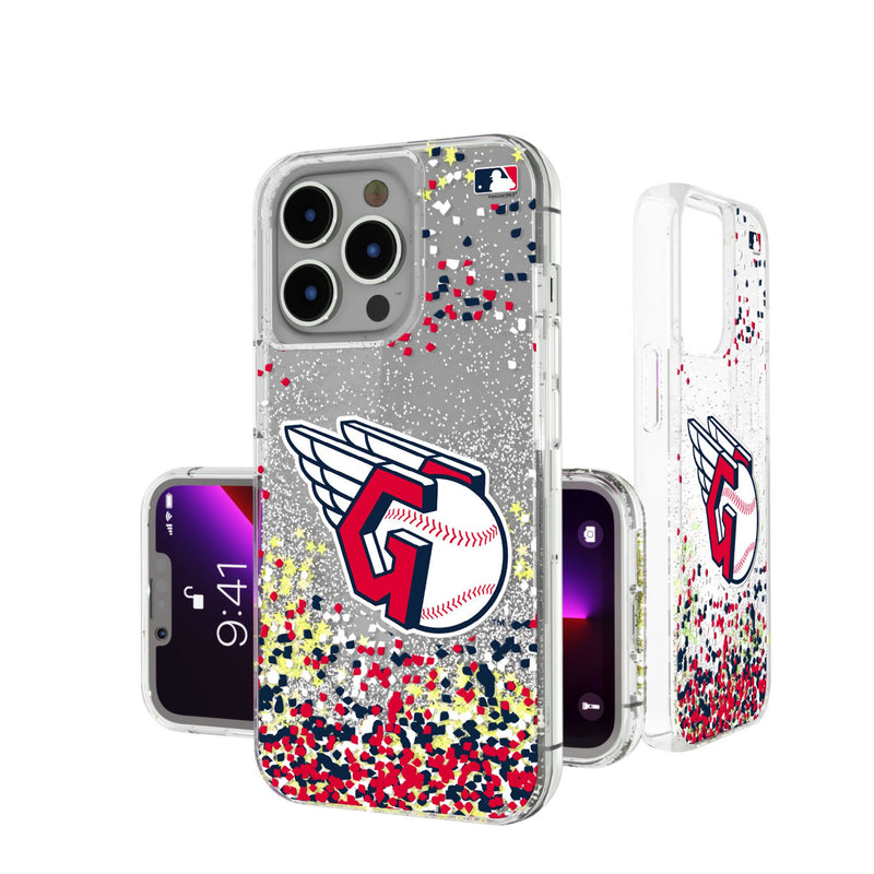 Cleveland Guardians Confetti iPhone Glitter Phone Case