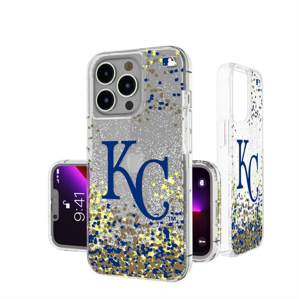 Kansas City Royals Confetti iPhone Glitter Phone Case