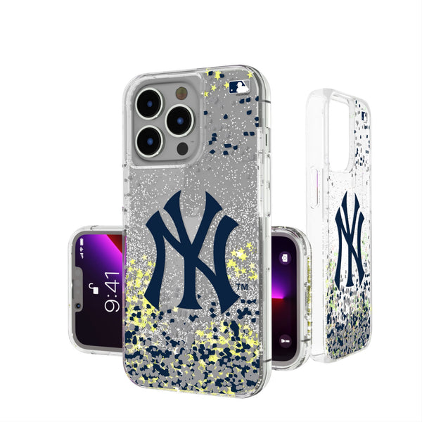 New York Yankees Confetti iPhone Glitter Phone Case