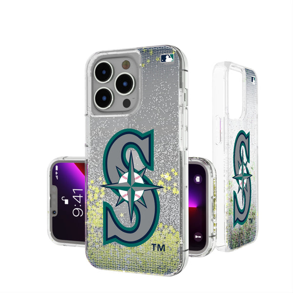 Seattle Mariners Linen iPhone Glitter Phone Case